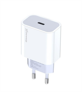Зарядний пристрій Grand-X CH-770 20W PD 3.0 USB-C для Apple iPhone и Android QC4.0,FC 90586 фото