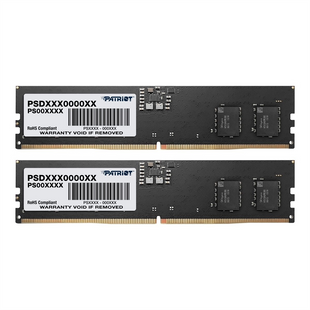 Модуль пам'яті DDR5 2x8GB/5200 Patriot Signature Line (PSD516G5200K) Чорний (Black) 208429 фото