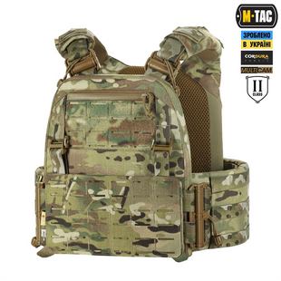 Плитоноска M-Tac Cuirass FAST Elite Gen.II 2 клас захисту (розмір плити M) Зелений (Multicam) (M/L) 225017 фото