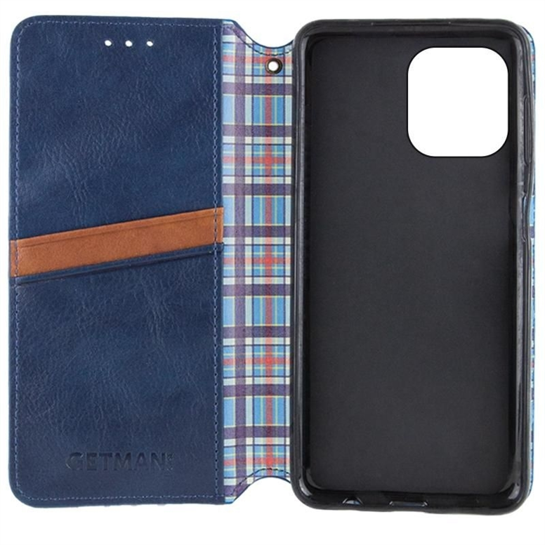 Чохол кейс для iPhone 12/12 Pro GETMAN Cubic (PU) Синій (Blue) 192569 фото