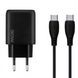 Зарядний пристрій Proove Silicone Power 2 (USB-C) PD20W+ кабель Type-C to Type-C Білий (White) 143498 фото 1