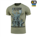 Футболка M-Tac Freedom XL Зелена (Light Olive) 220924 фото 1