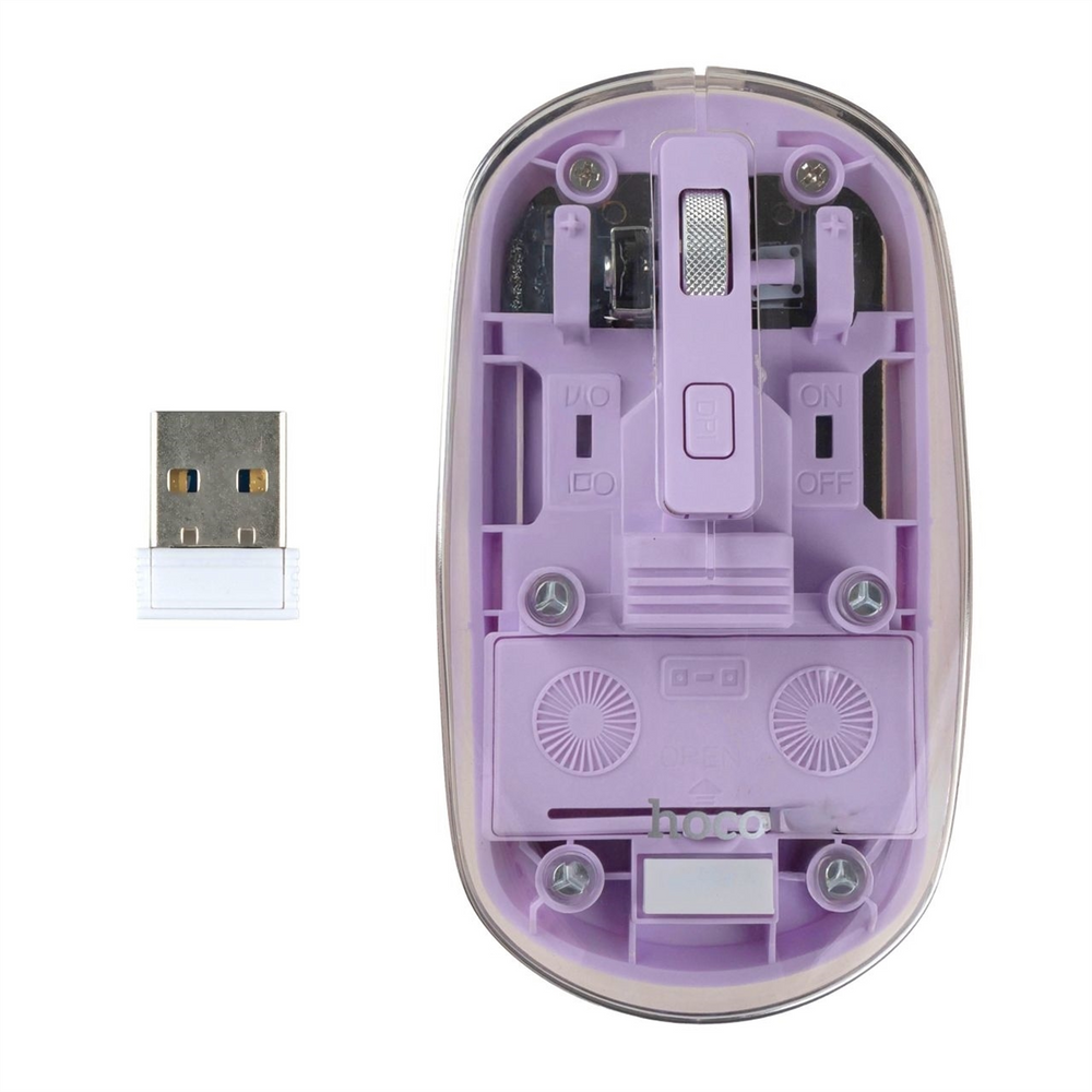 Миша бездротова Hoco GM29 Crystals Фіолетова (Purple) 131025 фото
