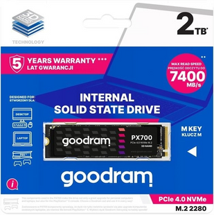 Накопичувач SSD 2TB Goodram PX700 M.2 2280 3D NAND (SSDPR-PX700-02T-80) 209587 фото