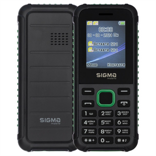 Мобільний телефон Sigma mobile X-style 18 Track Dual Sim Black-Green 144513 фото