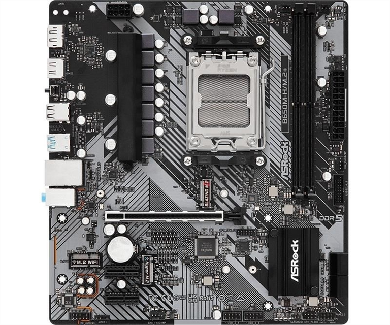 Материнська плата ASRock B650M-H/M.2+ Чорна (Black) 207268 фото