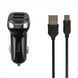 Автомобільний зарядний пристрій Hoco Z40 2USB 2.4A + кабель Micro-USB Чорний (Black) 105003 фото 2