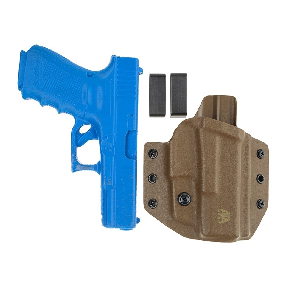 Кобура ATA Gear модель Hit Factor ver.1 для зброї Glock - 19/23/19X/45 Коричнева (Коричнева (Coyote) Brown) правша 226197 фото