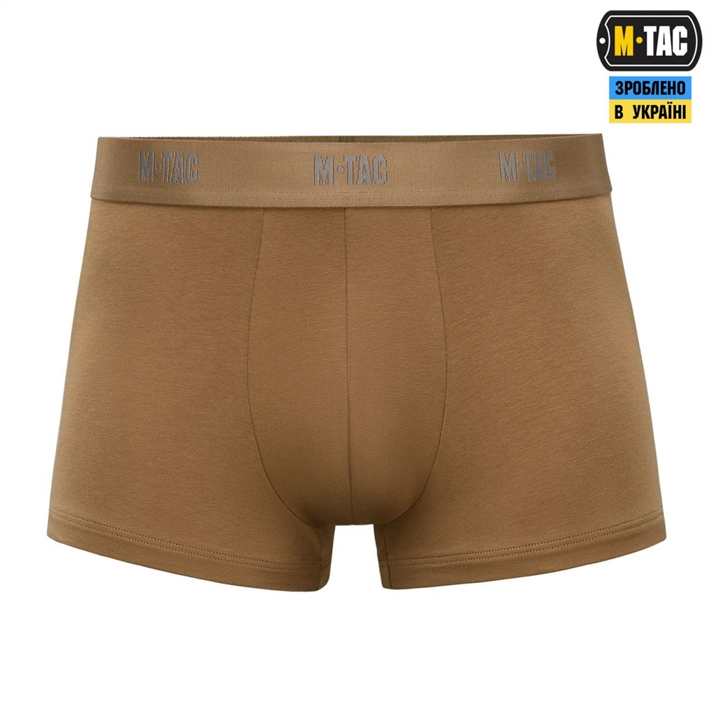 Труси M-Tac Men Cotton Stretch Trunks Коричневі (Coyote Brown) (M) 220772 фото