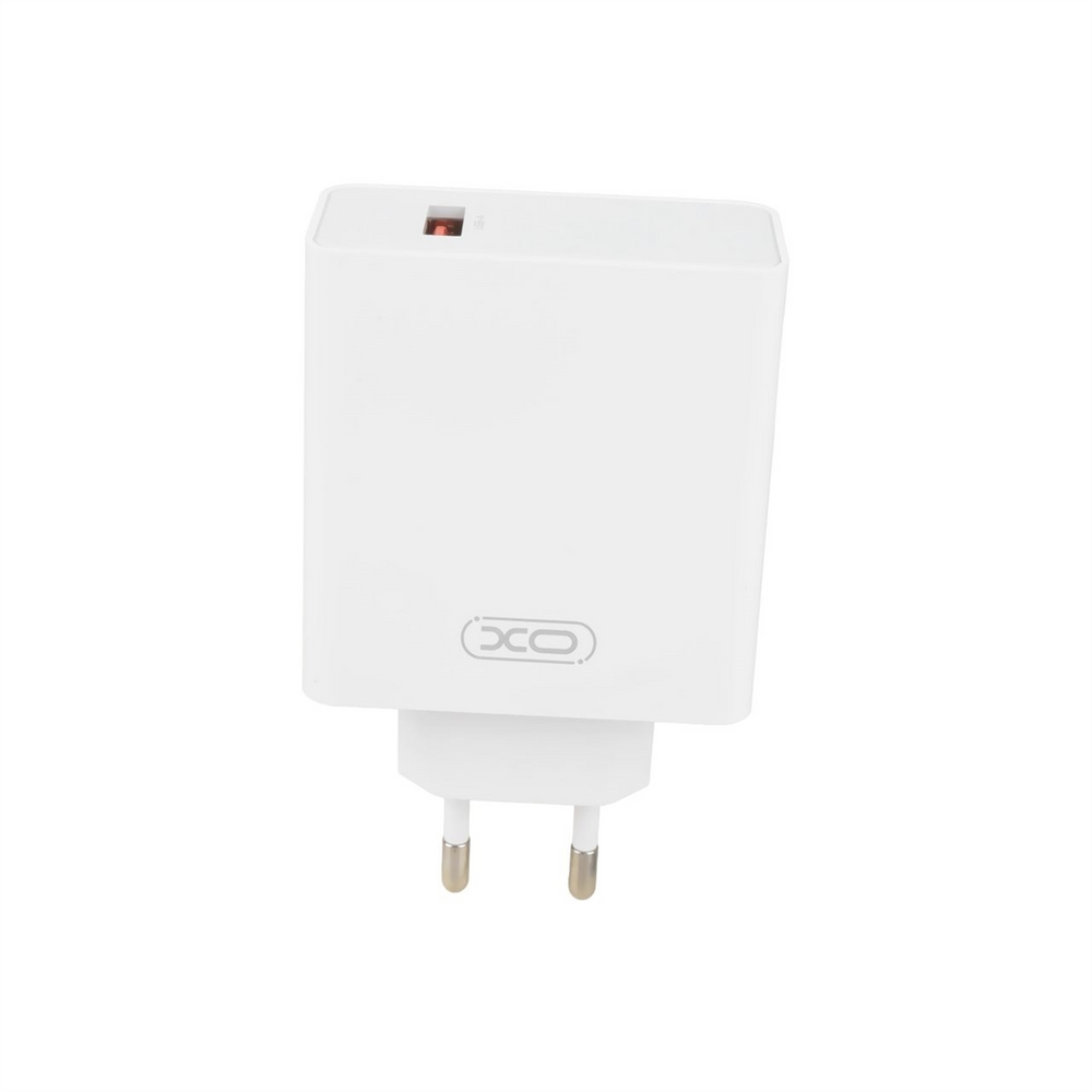 Зарядний пристрій XO L128 GaN (1USB) 120W + кабель Type-C Білий (White) 129140 фото