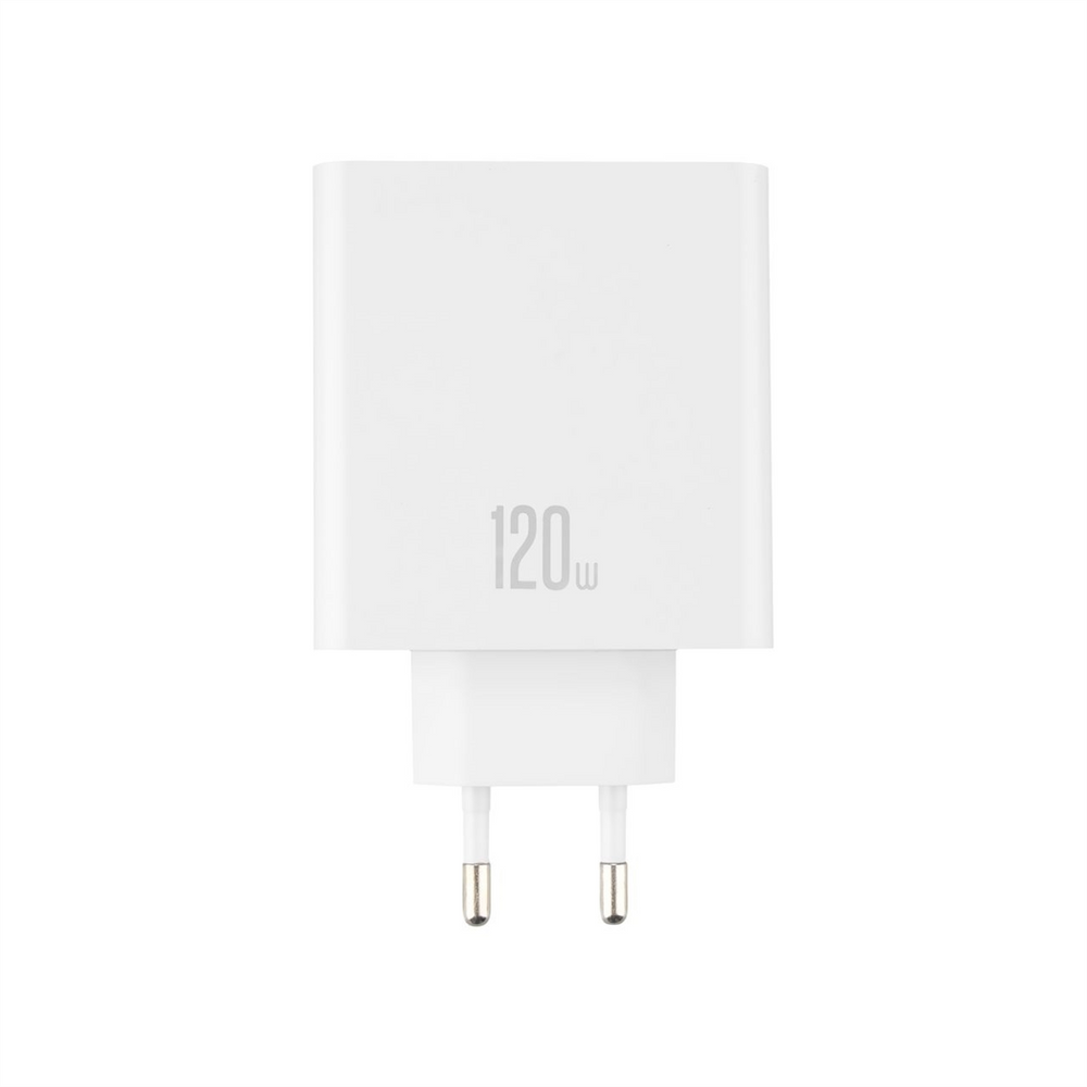 Зарядний пристрій XO L128 GaN (1USB) 120W + кабель Type-C Білий (White) 129140 фото