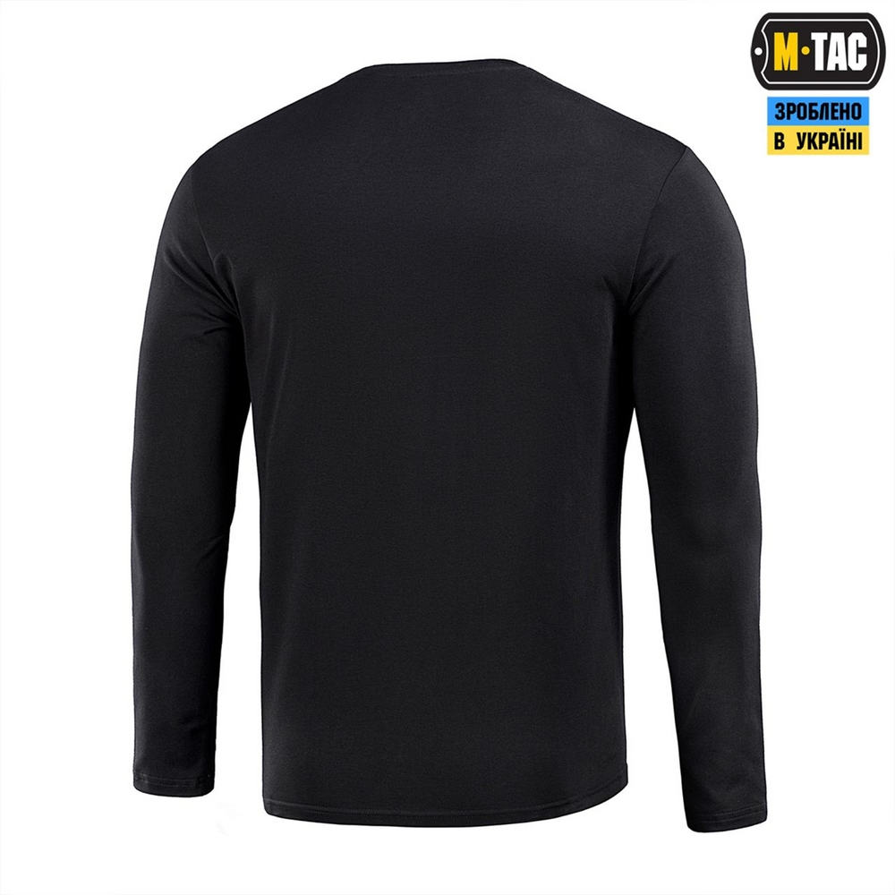 Футболка із довгим рукавом M-Tac 93/7 Чорна (Black) (S) 235299 фото