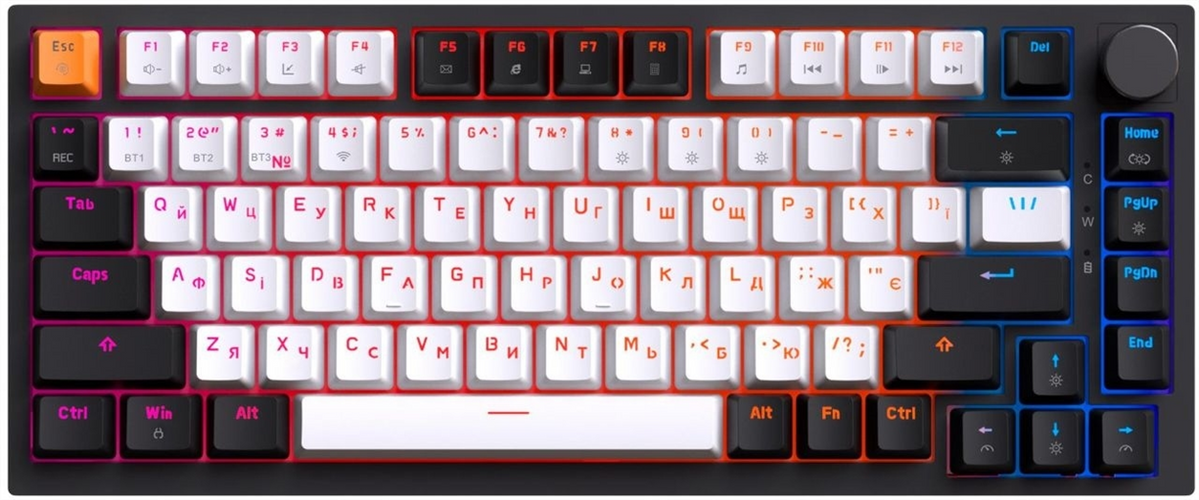 Клавіатура бездротова GamePro Asgard Valhalla MK160B Pro Чорна (Black) 185192 фото