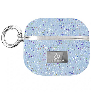 Чохол для навушників AirPods 3 TPU Bling World Rock Diamond Блакитний (Blue) 193569 фото