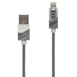 USB кабель Borofone BU42 Octavia 3A 1м Lightning Сірий (Grey) 126922 фото
