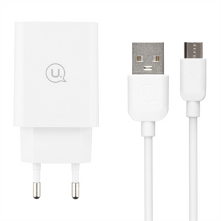 Зарядний пристрій Usams T48 (USB) QC3.0 18A + кабель Type-C Білий (White) 138542 фото