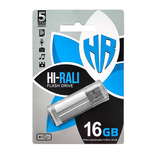 USB Флеш 16Gb Hi-Rali Corsair Срібна (Silver) 145646 фото