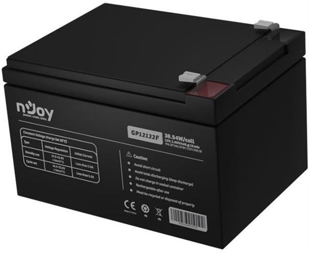 Акумуляторна батарея Njoy GP12122F 12V 12Ah AGM 174474 фото
