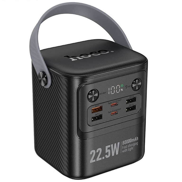 PowerBank 80000 mAh Hoco J152 Tough 22.5W+PD20W Чорний (Black) 245888 фото