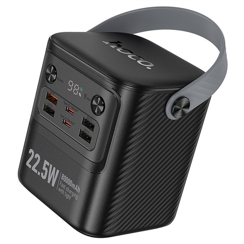 PowerBank 80000 mAh Hoco J152 Tough 22.5W+PD20W Чорний (Black) 245888 фото