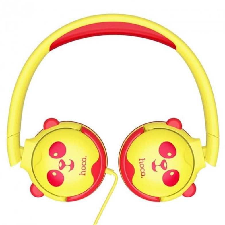 Навушники накладні Hoco W31 Childrens Жовті (Yellow Red) 183262 фото