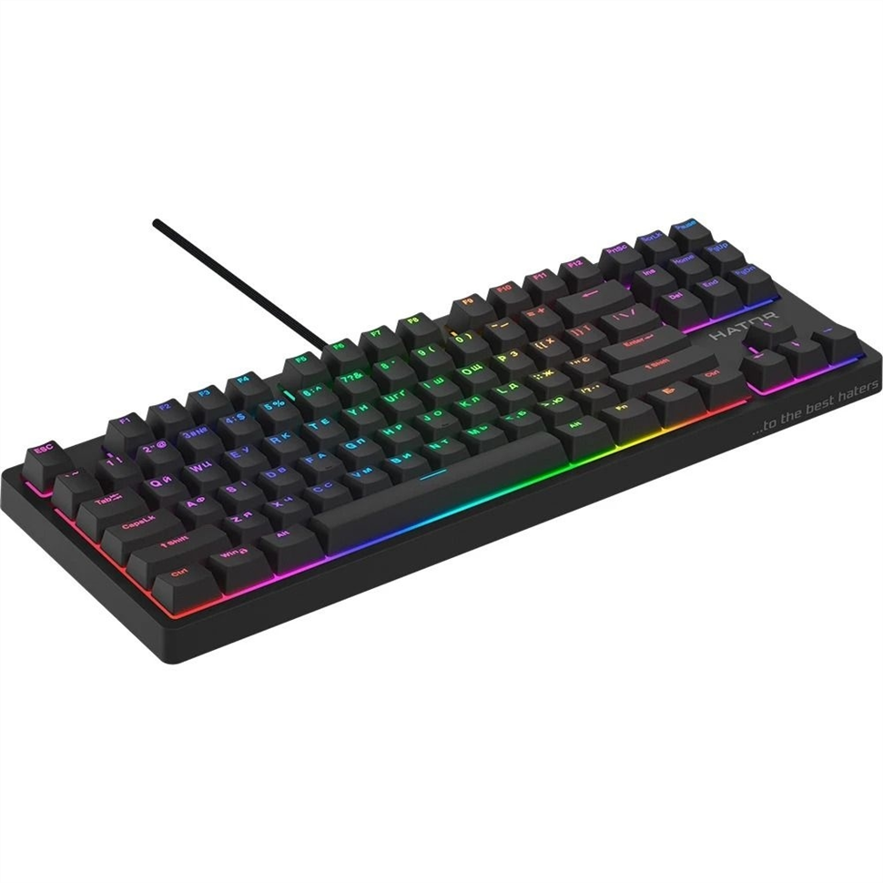 Клавіатура Hator Rockfall 2 Mecha TKL Чорна (Black Orange) 165697 фото