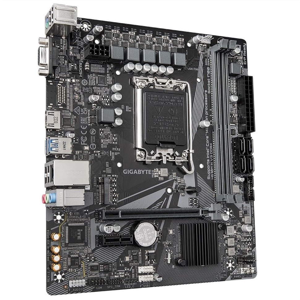 Материнська плата Gigabyte H610M H V3 Чорна (Black) 206787 фото