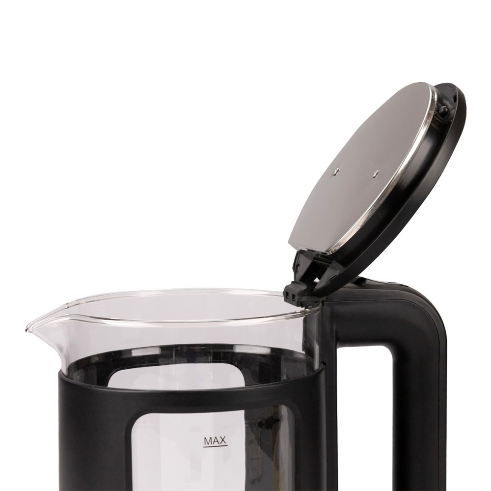 Електрочайник Grunhelm EKS-18100SB Чорний (Black) 106559 фото