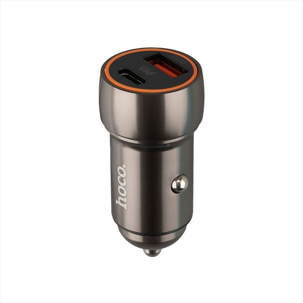 Автомобільний зарядний пристрій Hoco Z46A PD20W + QC3.0 Чорний (Black) 104630 фото