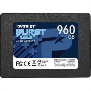 Накопичувач SSD 960GB Patriot Burst Elite 2.5" SATAIII TLC (PBE960GS25SSDR) 216755 фото
