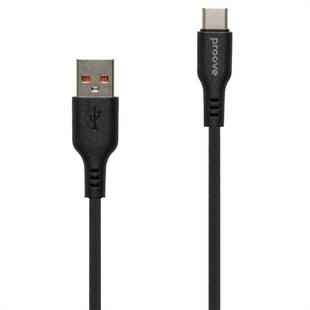 USB кабель Proove Rebirth Type-C 3A 1m. Чорний (Black) VV 122521 фото
