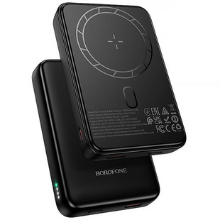 PowerBank 10000 mAh Borofone BJ82A Dawn 20W з БЗП Чорний (Black) 245905 фото