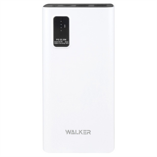 PowerBank 30000 mAh Walker WB-730 3USB+Type-C QC 3.0 22.5W/PD20W Біла (White) 127364 фото