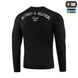 Футболка M-Tac Logo з довгим рукавом Чорна (Black) (M) 234787 фото 3
