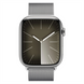Смарт-годинник Apple Watch Series 9 GPS + Cellular 41mm Silver Stainless Steel Case with Silver Milanese Loop (MRJ43) 198517 фото 2