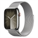 Смарт-годинник Apple Watch Series 9 GPS + Cellular 41mm Silver Stainless Steel Case with Silver Milanese Loop (MRJ43) 198517 фото 1