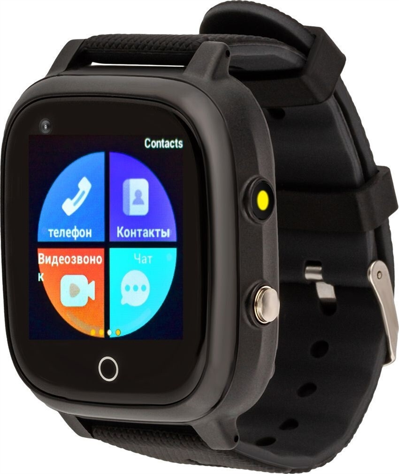 Дитячий смарт-годинник AmiGo GO005 4G WIFI Thermometer Чорний (Black) 204237 фото