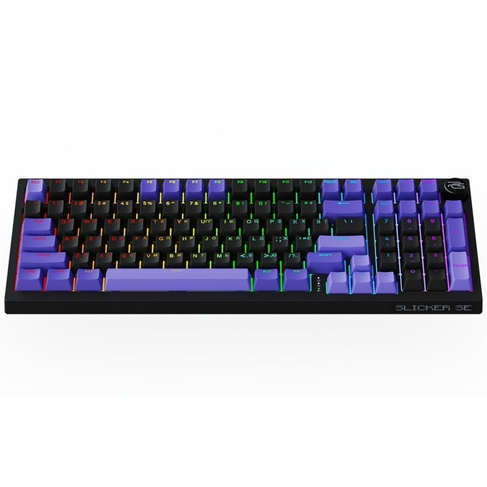 Клавіатура бездротова Proove Gaming Slicker Special Edition Чорна Фіолетова (Black Purple) 210643 фото