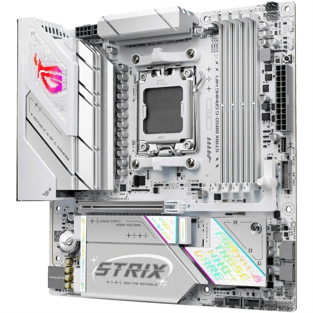 Материнська плата Asus ROG Strix B850-G Gaming WiFi Біла (White) 206855 фото
