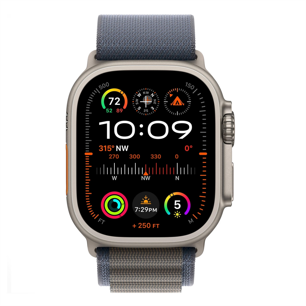 Смарт-годинник Apple Watch Ultra 2 GPS + Cellular 49mm Titanium Case with Blue Alpine Loop - Medium (MREP3/MRFC3) 199008 фото