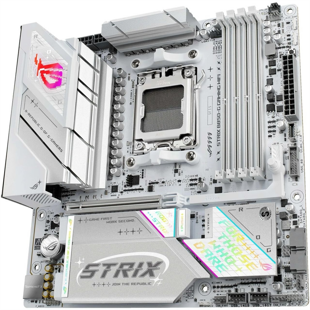 Материнська плата Asus ROG Strix B850-G Gaming WiFi Біла (White) 206855 фото