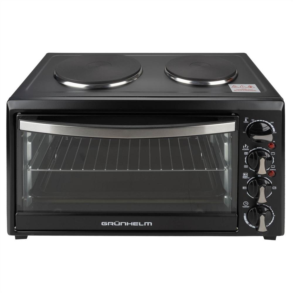 Електропіч Grunhelm GN3301RHP Чорна (Black) 124125 фото
