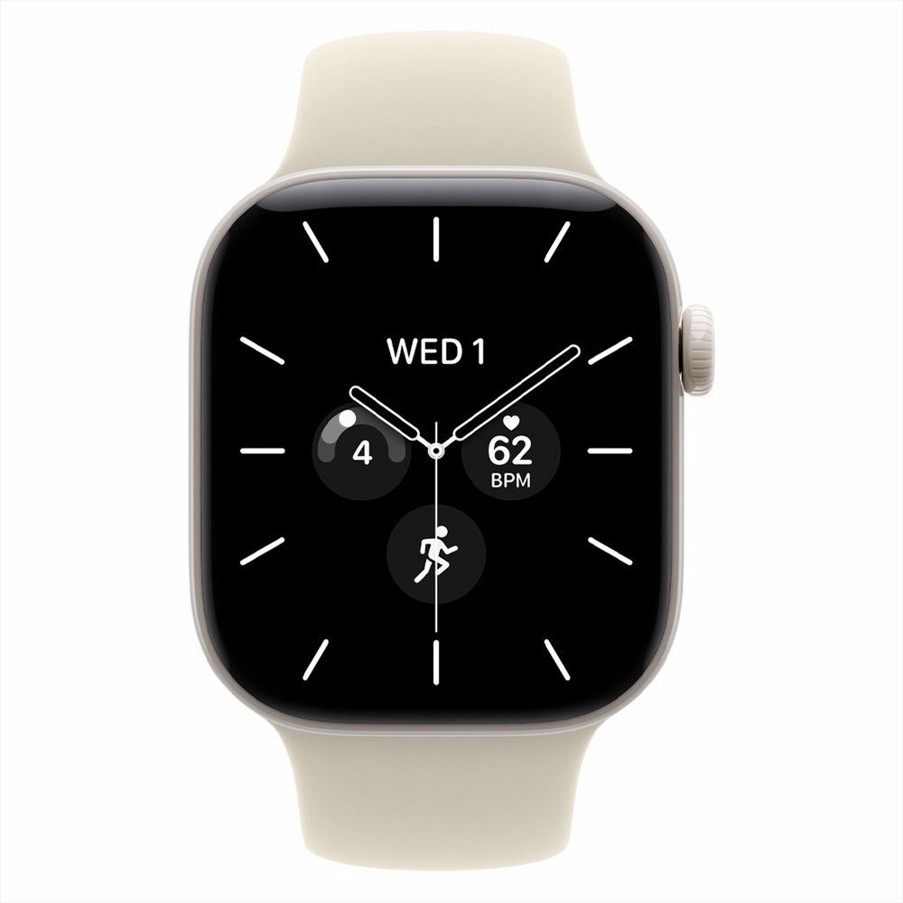Смарт-годинник Apple Watch Series 12 GPS + Cellular 42mm Pearl White Ceramic Case with Sand Sport Band - S/M (MJGW4) 269005 фото