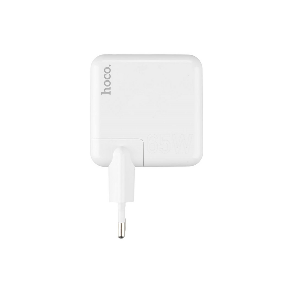 Зарядний пристрій Hoco C115A GaN (1USB+2USB-C) 65W Білий (White) 130316 фото