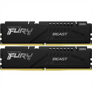 Модуль пам'яті DDR5 2x16GB/6000 Kingston Fury Beast (KF560C36BBE2K2-32) Чорний (Black) 209887 фото