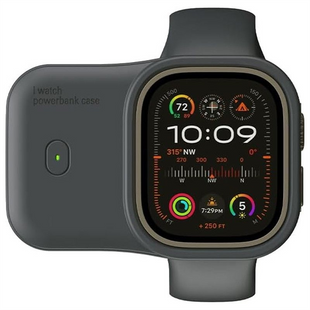 PowerBank 1200 mAh Charging Soft Case for Apple Watch 49mm Синій (Midnight Blue) 156327 фото