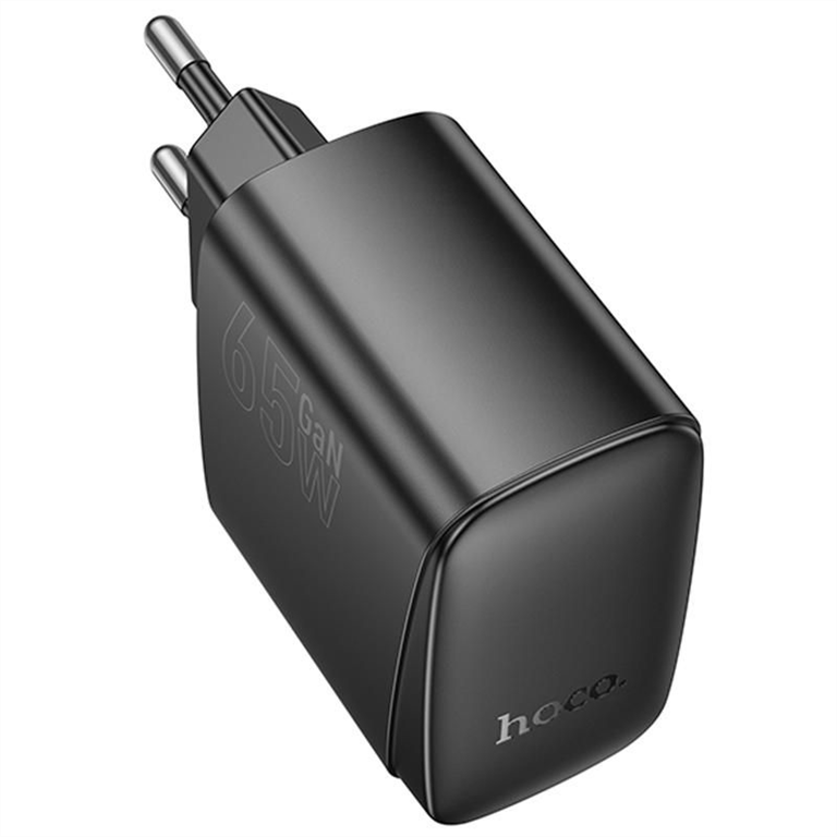 Зарядний пристрій Hoco CS63A Bright PD65W (1USB-A/1C) Чорний (Black) 166313 фото