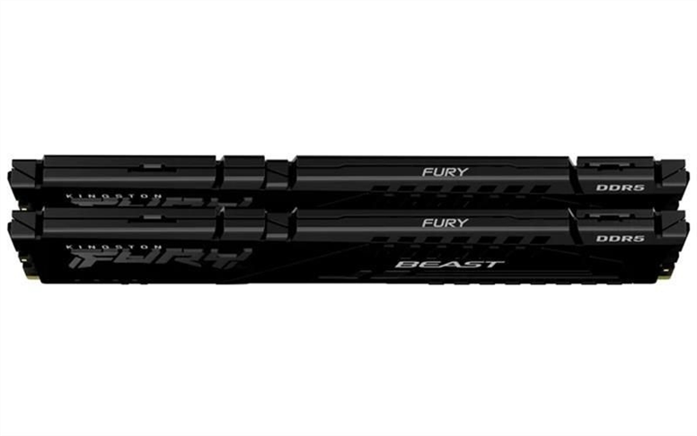 Модуль пам'яті DDR5 2x16GB/6000 Kingston Fury Beast (KF560C36BBE2K2-32) Чорний (Black) 209887 фото