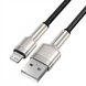 USB кабель Baseus Cafule Series Metal USB to Lightning 2.4A (0.25м) Чорний (Black) 168060 фото 2