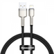 USB кабель Baseus Cafule Series Metal USB to Lightning 2.4A (0.25м) Чорний (Black) 168060 фото 1
